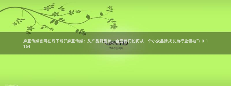 麻豆视传媒断网官：麻豆传媒官网在线下载(\
